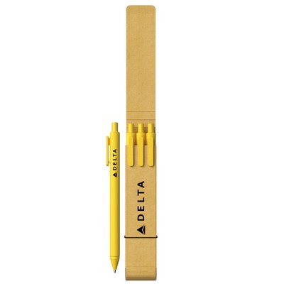 3-Piece Alix Pen Set with Recyled Case